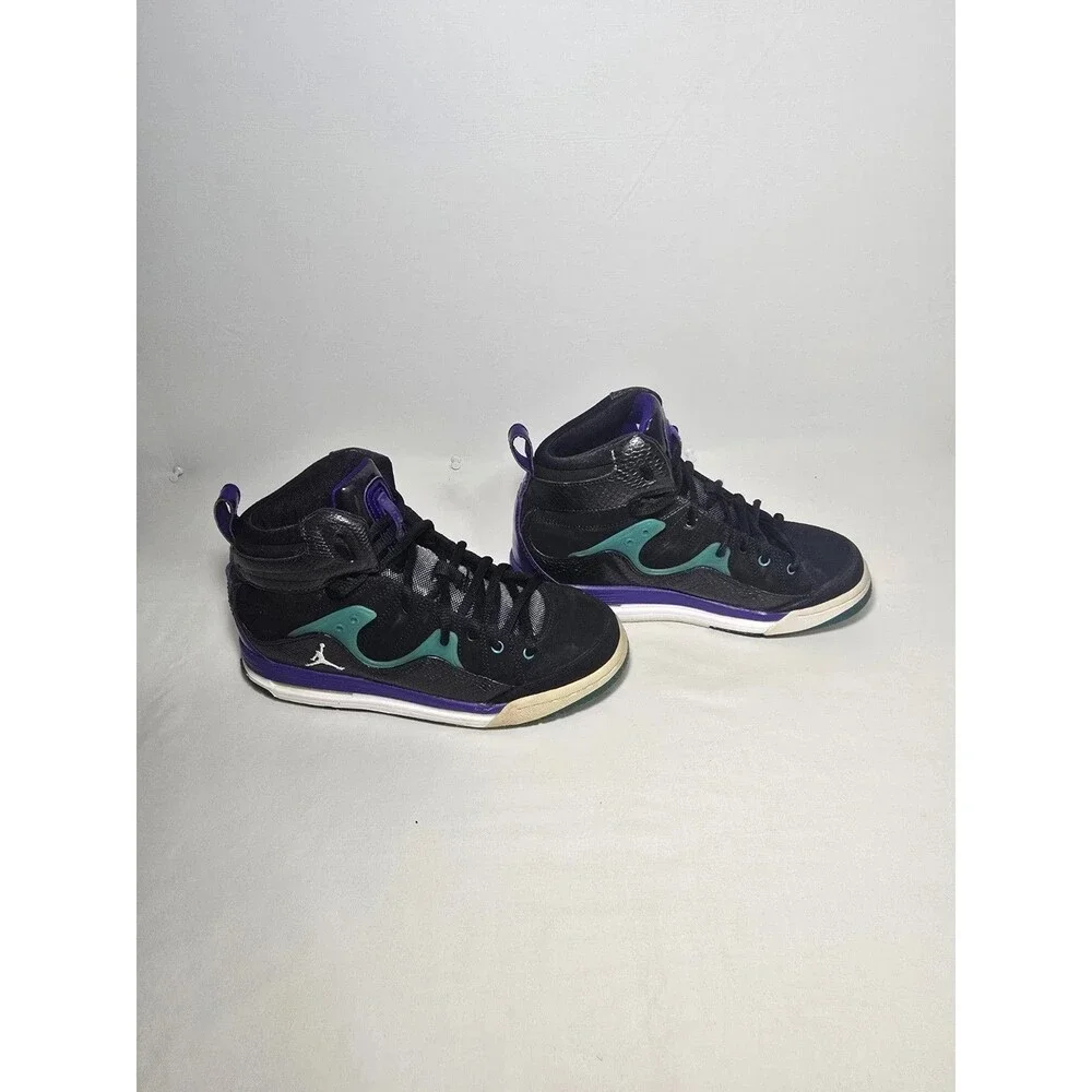 Air Jordan Flight TR 97 Mid ‘Black Grape Purple New Emerald 4Y
